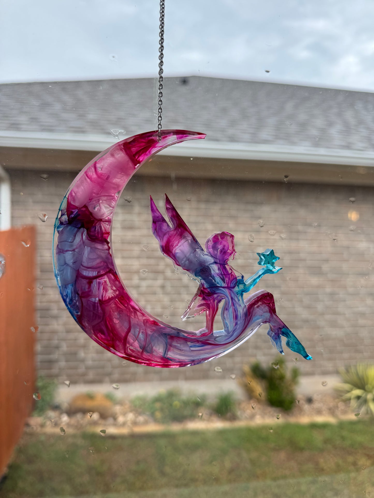 Customized fairy/moon window hanger