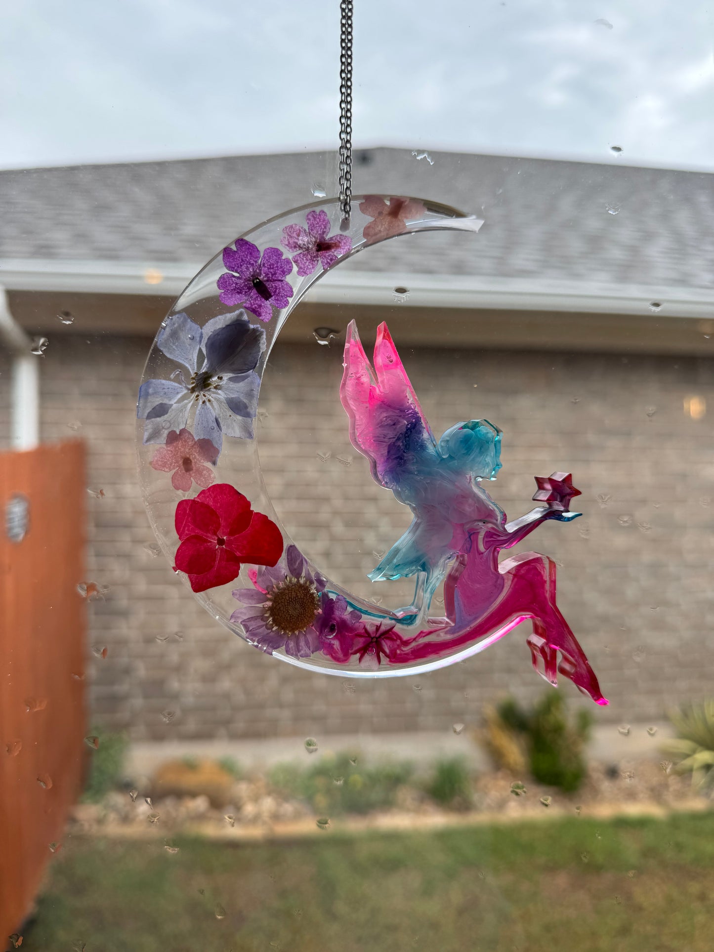 Customized fairy/moon window hanger