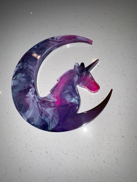 Customized unicorn/moon window hanger