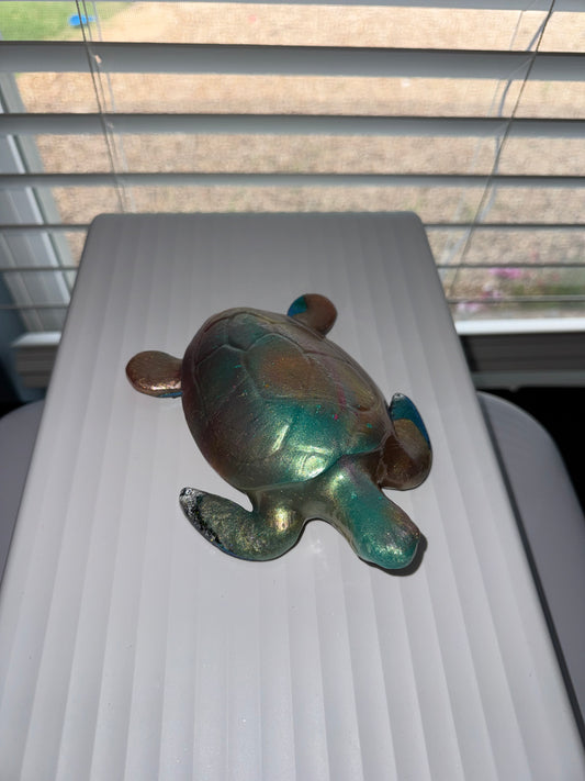 Chrome dusted turtle