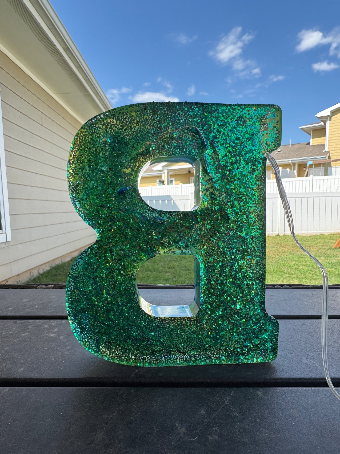 Letter Resin Casting with lights-leave very detailed description