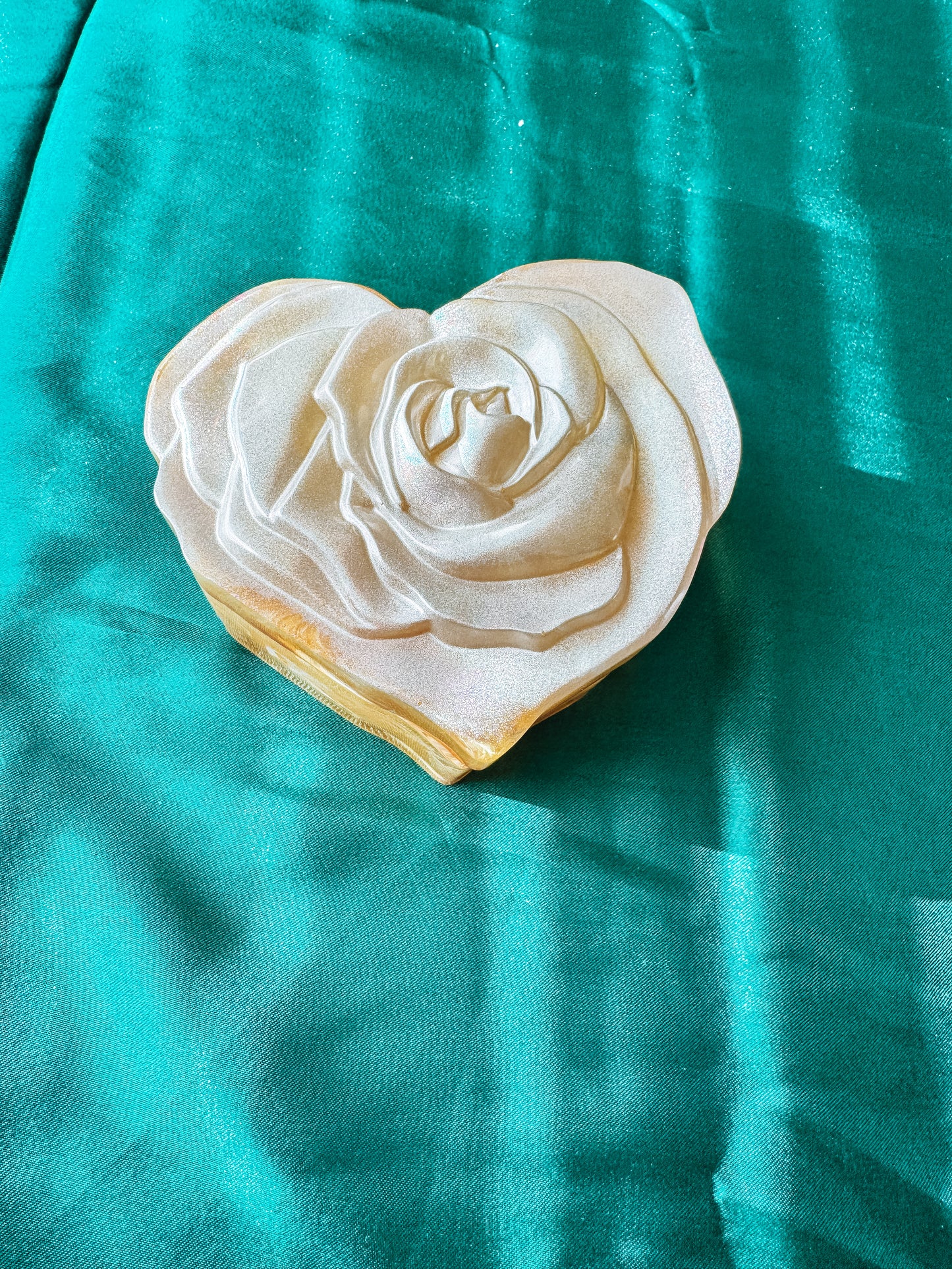 Custom Rose jewelry dish on TIKTOK live